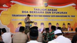 Polda Kalsel Gelar Tabligh Akbar Doa Bersama TNI-POLRI dan Syukuran Pemilu 2024 yang Kondusif